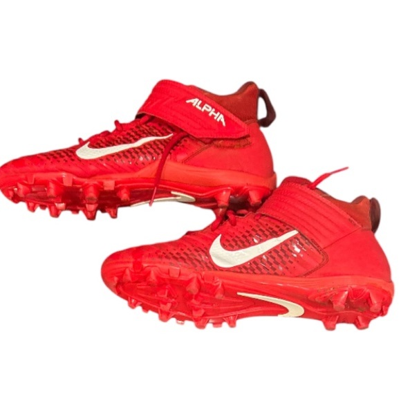 Preowned Men Red‎ Nike Alpha Football Cleats, size 11. - Picture 5 of 9